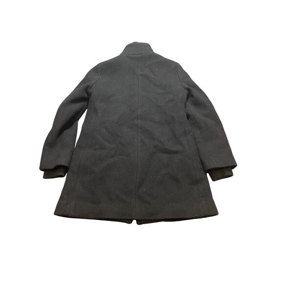 J. Crew Petite Lodge Coat Italian Stadium Cloth Wool Black K0897 Jacket Women 4P - Picture 8 of 10